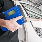 inspecting the working of a motorhome